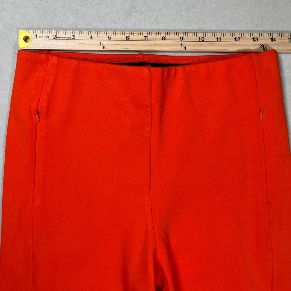 Betabrand Monroe Crop Straight Trouser Pants Women Size M Orange Colorful Preppy - Picture 5 of 7